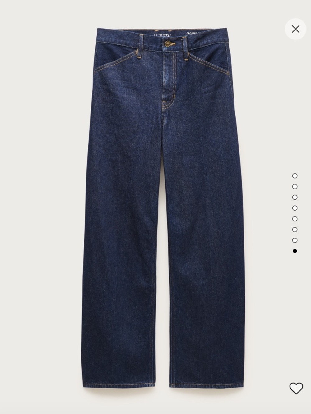 J.Crew Zoe Barrel Jean - Deep Rinse Wash Denim